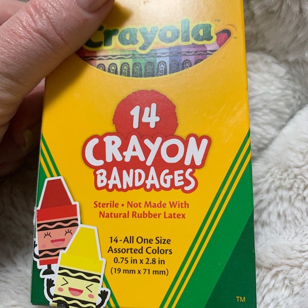 Crayola bandages box 14 l knew they would be so fun for kids gifts NWT